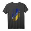 Bosnien und Herzegowina Amerikanische Flagge | Bosnische Wurzeln T-Shirt für Stolze Bosnier und die Diaspora