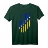 Bosnien und Herzegowina Amerikanische Flagge | Bosnische Wurzeln T-Shirt für Stolze Bosnier und die Diaspora