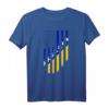 Bosnien und Herzegowina Amerikanische Flagge | Bosnische Wurzeln T-Shirt für Stolze Bosnier und die Diaspora