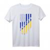 Bosnien und Herzegowina Amerikanische Flagge | Bosnische Wurzeln T-Shirt für Stolze Bosnier und die Diaspora