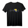Bosnien Flagge Herzschlag T-Shirt für Damen, Herren & Kinder – Perfektes Geschenk aus Sarajevo