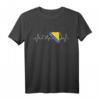 Bosnien Flagge Herzschlag T-Shirt für Damen, Herren & Kinder – Perfektes Geschenk aus Sarajevo