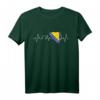 Bosnien Flagge Herzschlag T-Shirt für Damen, Herren & Kinder – Perfektes Geschenk aus Sarajevo