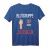 Blutgruppe Jebiga Balkan T-Shirt für Serben, Bosnier & Kroaten – Lustiges Balkan Outfit für Humor und Kultur