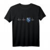 Herzfrequenz Bosnien Herzegowina Flagge EKG Wappen T-Shirt – Perfekt für Bosnien Fans und Unterstützer