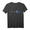 Herzfrequenz Bosnien Herzegowina Flagge EKG Wappen T-Shirt – Perfekt für Bosnien Fans und Unterstützer