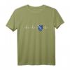 Herzfrequenz Bosnien Herzegowina Flagge EKG Wappen T-Shirt – Perfekt für Bosnien Fans und Unterstützer