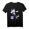 Dabbing Husky Dog Trikot Bosnien und Herzegowina - Fußballfan T-Shirt mit Flagge für Kinder, Trainer & Turniere