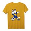 Dabbing Husky Dog Trikot Bosnien und Herzegowina - Fußballfan T-Shirt mit Flagge für Kinder, Trainer & Turniere