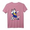 Dabbing Husky Dog Trikot Bosnien und Herzegowina - Fußballfan T-Shirt mit Flagge für Kinder, Trainer & Turniere