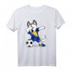 Dabbing Husky Dog Trikot Bosnien und Herzegowina - Fußballfan T-Shirt mit Flagge für Kinder, Trainer & Turniere