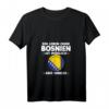 Damen T-Shirt mit V-Ausschnitt - Ein Leben ohne Bosnien ist möglich aber sinnlos, patriotisches Design für Bosnische Frauen