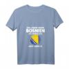 Damen T-Shirt mit V-Ausschnitt - Ein Leben ohne Bosnien ist möglich aber sinnlos, patriotisches Design für Bosnische Frauen