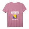 Damen T-Shirt mit V-Ausschnitt - Ein Leben ohne Bosnien ist möglich aber sinnlos, patriotisches Design für Bosnische Frauen