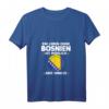 Damen T-Shirt mit V-Ausschnitt - Ein Leben ohne Bosnien ist möglich aber sinnlos, patriotisches Design für Bosnische Frauen
