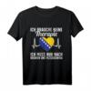 Bosnienflagge T-Shirt - Stolzes Geschenk für Fans, Freunde und Familien mit bosnischen Wurzeln zu Weihnachten, Geburtstag oder als Souvenir
