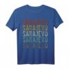 Sarajevo City Bosnien und Herzegowina Retro T-Shirt - Klassisch geschnitten mit doppeltem Saum, ideal als Souvenir und Modeartikel