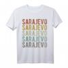 Sarajevo City Bosnien und Herzegowina Retro T-Shirt - Klassisch geschnitten mit doppeltem Saum, ideal als Souvenir und Modeartikel