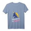 Damen T-Shirt mit Bosnischer Flagge und Einhorn-Design - Leichtes V-Ausschnitt Shirt für patriotische Damen