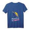 Damen T-Shirt mit Bosnischer Flagge und Einhorn-Design - Leichtes V-Ausschnitt Shirt für patriotische Damen