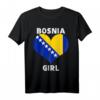 Bosnier - Bosnia Girl Balkan T-Shirt für Frauen und Mädchen mit bosnischer Flagge & Herz - Stolz auf deine Herkunft