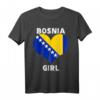 Bosnier - Bosnia Girl Balkan T-Shirt für Frauen und Mädchen mit bosnischer Flagge & Herz - Stolz auf deine Herkunft