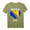 Bosnier - Bosnia Girl Balkan T-Shirt für Frauen und Mädchen mit bosnischer Flagge & Herz - Stolz auf deine Herkunft