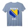 Bosnier - Bosnia Girl Balkan T-Shirt für Frauen und Mädchen mit bosnischer Flagge & Herz - Stolz auf deine Herkunft