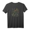 Elegantes T-Shirt mit botanischer Illustration von Wildblumen und Disteln – Antiker Naturhistorischer Stich für Naturliebhaber und Wanderer