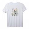 Elegantes T-Shirt mit botanischer Illustration von Wildblumen und Disteln – Antiker Naturhistorischer Stich für Naturliebhaber und Wanderer