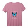 Damen Schmetterling T-Shirt mit V-Ausschnitt - Niedliches botanisches Insekt für Natur- und Tierliebhaber, perfektes Geschenk