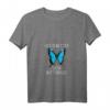 Damen Schmetterling T-Shirt mit V-Ausschnitt - Niedliches botanisches Insekt für Natur- und Tierliebhaber, perfektes Geschenk