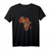 Traditionelles Afrika-Karte T-Shirt mit Ethnischen Mustern – Stolz auf Herkunft, für African History Month & Kulturelle Events