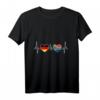 Südafrika Deutschland Herzschlag T-Shirt – Perfektes Souvenir für Südafrika-Reisende, Kapstadt-Liebhaber & Auswanderer
