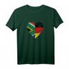Südafrika Deutschland Herz T-Shirt mit Flaggenmotiv – Perfekt für Reisen, Feiern und patriotischen Stolz