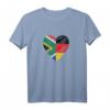 Südafrika Deutschland Herz T-Shirt mit Flaggenmotiv – Perfekt für Reisen, Feiern und patriotischen Stolz