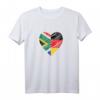 Südafrika Deutschland Herz T-Shirt mit Flaggenmotiv – Perfekt für Reisen, Feiern und patriotischen Stolz