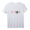 Marokko Stern Herzschlag T-Shirt – Stolz auf marokkanische Wurzeln, geeignet für Marokkaner & Marokkanerinnen, ideal für Reisen nach Rabat & besondere Anlässe