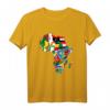Afrikanischer Stolz - Ethnische Karte von Afrika mit Flaggen T-Shirt für Kultur & Heritage, perfekt für African History Month