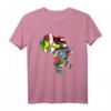 Afrikanischer Stolz - Ethnische Karte von Afrika mit Flaggen T-Shirt für Kultur & Heritage, perfekt für African History Month
