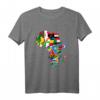 Afrikanischer Stolz - Ethnische Karte von Afrika mit Flaggen T-Shirt für Kultur & Heritage, perfekt für African History Month