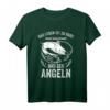 Angler Fischer Sportfischen T-Shirt mit lustigem Spruch 'meld dich krank und geh angeln' – Perfektes Geschenk für Hobby- und Profi-Angler