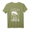 Angler Fischer Sportfischen T-Shirt mit lustigem Spruch 'meld dich krank und geh angeln' – Perfektes Geschenk für Hobby- und Profi-Angler