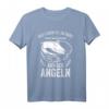 Angler Fischer Sportfischen T-Shirt mit lustigem Spruch 'meld dich krank und geh angeln' – Perfektes Geschenk für Hobby- und Profi-Angler
