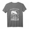 Angler Fischer Sportfischen T-Shirt mit lustigem Spruch 'meld dich krank und geh angeln' – Perfektes Geschenk für Hobby- und Profi-Angler