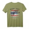 Muay Thai T-Shirt für brasilianisches Jiu Jitsu & Kickboxen - Stylisches Fight Sport Shirt mit Tiger Grafik und Thailand Flagge, Perfekt als Geschenk