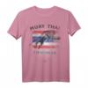 Muay Thai T-Shirt für brasilianisches Jiu Jitsu & Kickboxen - Stylisches Fight Sport Shirt mit Tiger Grafik und Thailand Flagge, Perfekt als Geschenk