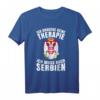 Serbien Geschenk für Flagge Herren Belgrad Zagreb T-Shirt – Souvenir für Balkan-Urlaub, Belgrad & Zagreb Fans, Jugoslawien Wappen