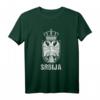 Serbien Flagge T-Shirt mit Doppeladler – Patriotisches Geschenk für Serben zum Geburtstag oder Weihnachten