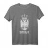 Serbien Flagge T-Shirt mit Doppeladler – Patriotisches Geschenk für Serben zum Geburtstag oder Weihnachten